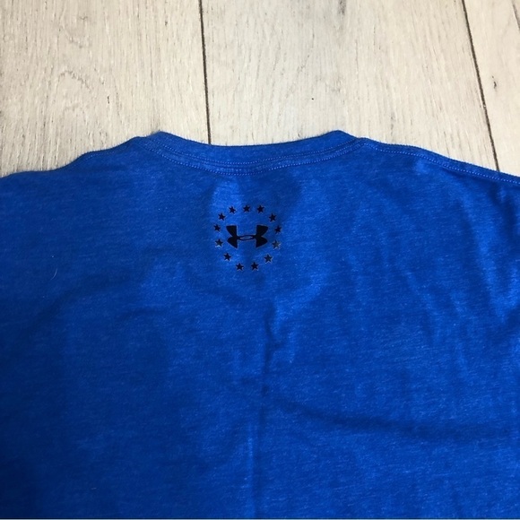 Men’s Under Armour Support The Troops Short Sleeve T-Shirt Loose Heat Gear - Picture 6 of 6